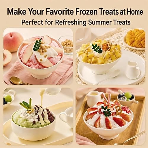 LumenOrbit Electric Snow Cone Shaved Ice Machine, Handheld Shaved Ice & Slushy Maker, Premium Portable Ice Shaver Slushie Machine, 1-year Manufacturer’s Warranty, Yellow thumbnail 7