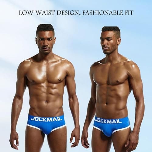 JOCKMAIL Mens Jockstrap Cotton Briefs Breathable Athletic Underwear for Athletic Supporter thumbnail 3