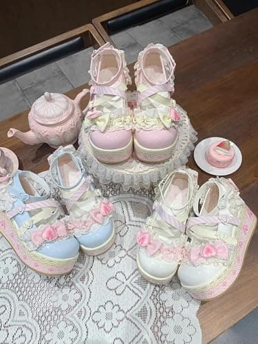 Pink Platform Mary Jane Shoes for Women - Y2K Lolita Style Chunky Heel Cute Oxford Pumps, Trendy School & Cosplay Footwear thumbnail 7