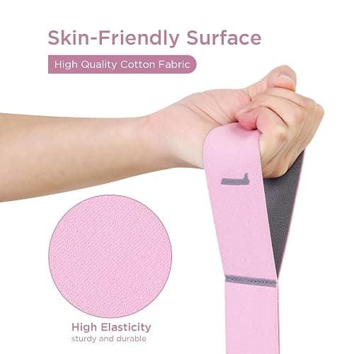 AiQInu Yoga Stretch Gurt, Resistance Bands Mit 11 Schleifen, Hochelastischer Fitnessbänder, Hochelastischer Elastische Widerstandsbänder für Pilates Fitness Stretching Training thumbnail 2