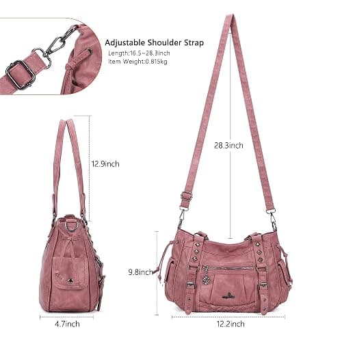 Angel Kiss Shoulder Bag For Women Multi Pocket Retro Hobo Handbags Satchel Tote Bag thumbnail 4