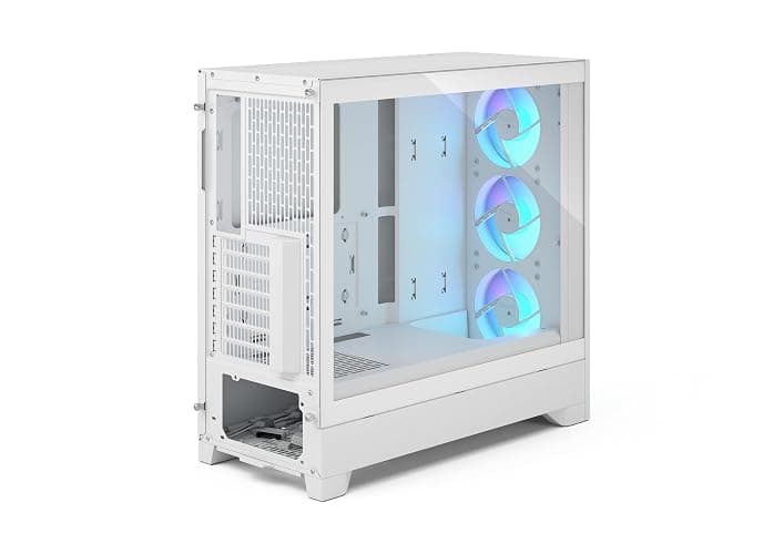 Fractal Design Pop 2 Air White RGB - Tempered Glass - Performance Airflow PC Gaming Case - Mesh Front Panel - Three 120 mm RGB Fans Included - Spacious Interior - ATX/mATX/ITX Motherboard Support thumbnail 10