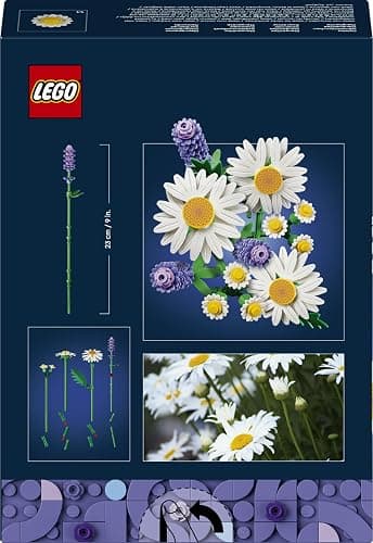 LEGO Botanicals Marguerites - Bouquet de Fleurs Artificielles - Marguerites & Lavande - Décoration Chambre d'enfant DIY - Cadeau d'anniversaire pour Fille 9 Ans ou Adulte Passionné.e de Plantes 11508 thumbnail 13