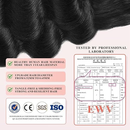 Bundles Human Hair 16 18 20+14 Inch 5x5 HD Lace 12A Body Wave Bundles with Closure 100% Unprocessed Brazilian Virgin Hair No Tangle Shedding Keep Texture Silky Soft for Women thumbnail 5