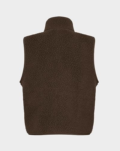 Locachy Women's Lighweight Sherpa Fleece Warm Winter Vest Cute Casual Zip Up Stand Collar Gilet with Zip Pockets 2025 thumbnail 7