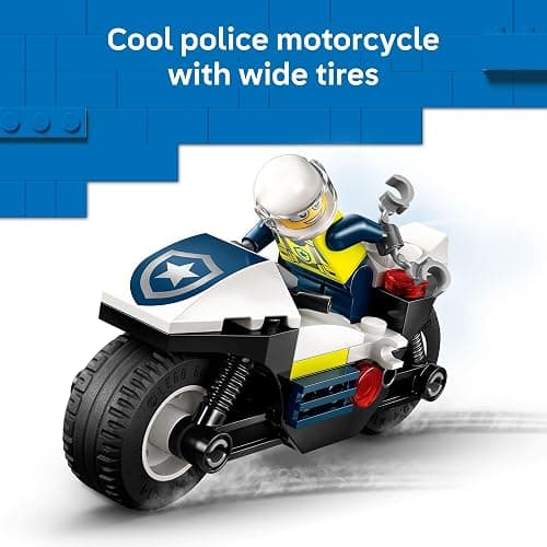 LEGO City Police Motorcycle Chase Building Toy for Kids - Pretend Play Building Blocks for Boys & Girls, Ages 4+ - Preschool Learning Toy W/Police & Crook Minifigures - Gift for Birthdays - 60455 thumbnail 5