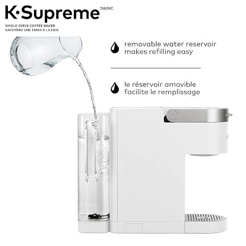 Keurig K-Supreme Single Serve K-Cup Pod Coffee Maker, With MultiStream Technology, White thumbnail 4