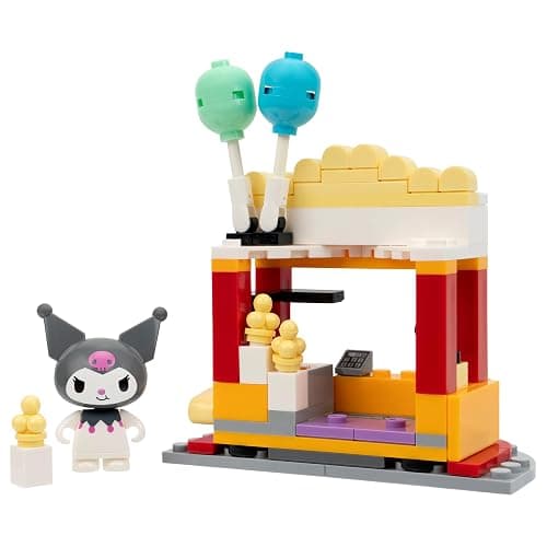 BLDR Hello Kitty and Friends Kuromi’s Popcorn Stand Building Set - Kuromi & Chococat Poseable Minifigures - Gifts for Kids & Sanrio Fans Ages 8+, 0129 thumbnail 4