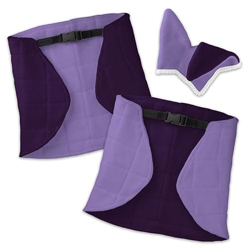 SKIPPI Hobby Horse Blanket and Ear Bonnet - Lilac and Plum, Hobby Horse Accessories thumbnail 3