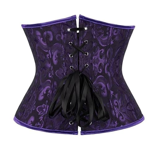 Grebrafan Bridal Underbust Plus Size Vintage Waist Corset Top thumbnail 3