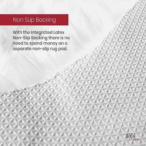 Silky Super Soft White Faux Sheepskin Shag Rug Faux Fur | Machine Washable | Great for Photography Decor Bedroom | Real Look Without Harming Animals (White, Quad Pelt (3x5)) thumbnail 5