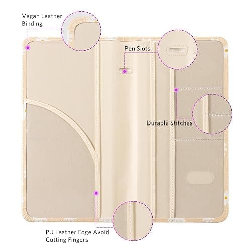CoBak Car Registration and Insurance Holder - Vehicle Glove Box Car Organizer,Auto Truck Comparment Accessories Case with Magnetic Closure for Essential Document,Driver License,Cards thumbnail 3