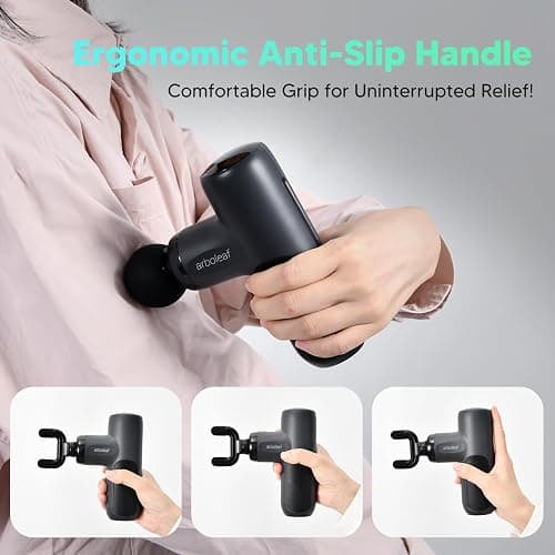 arboleaf Mini Massage Gun Deep Tissue, Percussion Muscle Massager for Back Pain Relief, Portable Small Travel Size, Quiet Massager, Gifts for Woman Man thumbnail 7