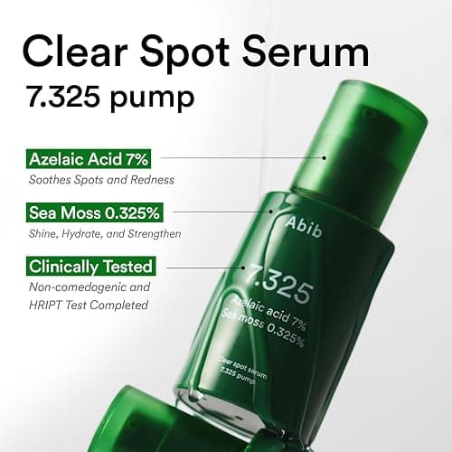 Abib Clear spot serum 7.325 pump with Seamoss Extract, Azelaic Acid, Succinic Acid 1.01 fl oz, 30 mL thumbnail 3