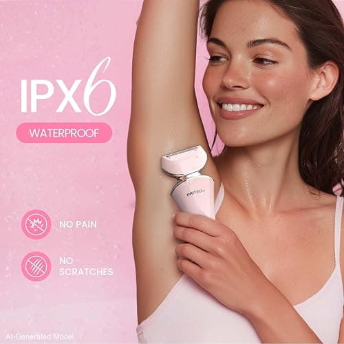 Electric Lady Shaver Cordless, Womens Bikini Razor Trimmer, Wet & Dry Lady Shaver for Women Legs,Pink | Waterproof Lady Shaver for Legs Arm Underarm Bikini Public Body Razor with One Extra Foil Blad, Portable Women Bikini Trimmer thumbnail 4