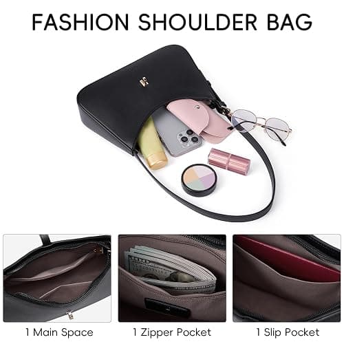 CLUCI Shoulder Bag for Women, Purses for Women, Handbag Hobo Bags Vegan Leather Crossbody Purse with Adjustable Strap thumbnail 5