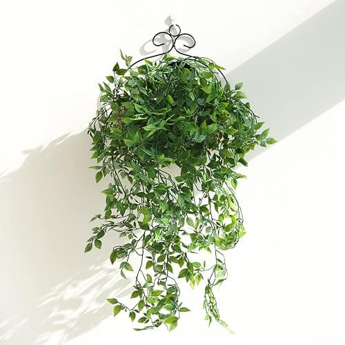 Whonline 3 Pack Artificial Hanging Plants Fake Plants with Pots for House Bedroom Wall Garden Decor thumbnail 6