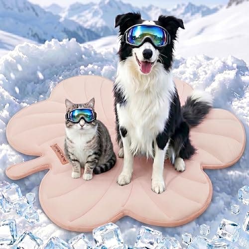 Vagascape Dog Cooling Mat, Washable Pet Cooling Mat, 35" x 33" Thick & Durable Large Cooling Mat for Dogs, Portable Foldable Premium Cooling Pad for Indoor, Outdoor, Travel, Camping, Patio and Beach - Image 1