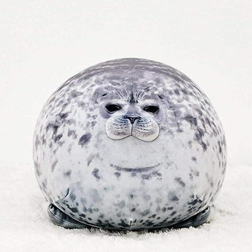 Pineapple Plush Seal Pillow, Giant Stuffed Animal Plushie, Stuffed Seal Plushy Squish Plush Toys, Jumbo Cute Plushies Large Stuffed Animals for Girls, Boys, Kids (23.6 inch) thumbnail 6