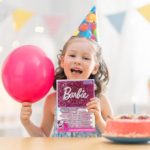 Barbie 35-Well Shadow Palette, Shimmery and Opaque Colors, Pigmented Blendable, 8 Application Brushes Ages 8+, Perfect for Parties, Sleepovers & Makeovers, By Townley Girl thumbnail 7