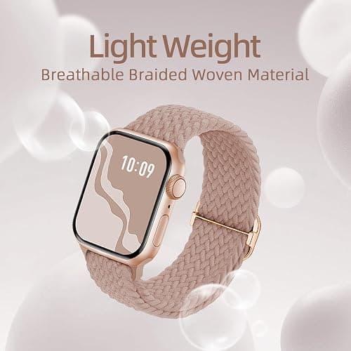 Braided Stretchy Solo Loop Compatible for Apple Watch Band 38mm 40mm 41mm 42mm 44mm 45mm 46mm 49mm for Women Men, Nylon Elastic Straps Wristbands for iWatch Series 11/10 9 8 7 6 5 4 3 SE/Ultra 3 2 1 thumbnail 6