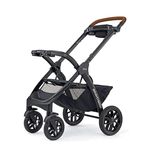 Chicco Bravo Primo 3-in-1 Trio Travel System, Bravo Primo Quick-Fold Stroller with KeyFit 35 Zip Infant Car Seat and Base, Springhill/Black thumbnail 11