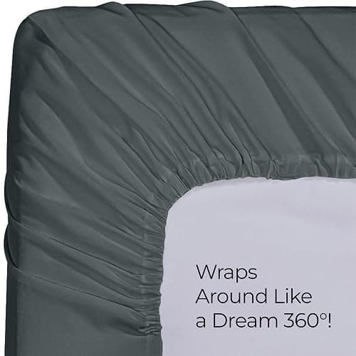 Utopia Bedding Twin Fitted Sheet - Bottom Sheet - Deep Pocket - Soft Microfiber - Shrinkage and Fade Resistant - Easy Care -1 Fitted Sheet Only (Grey) thumbnail 5
