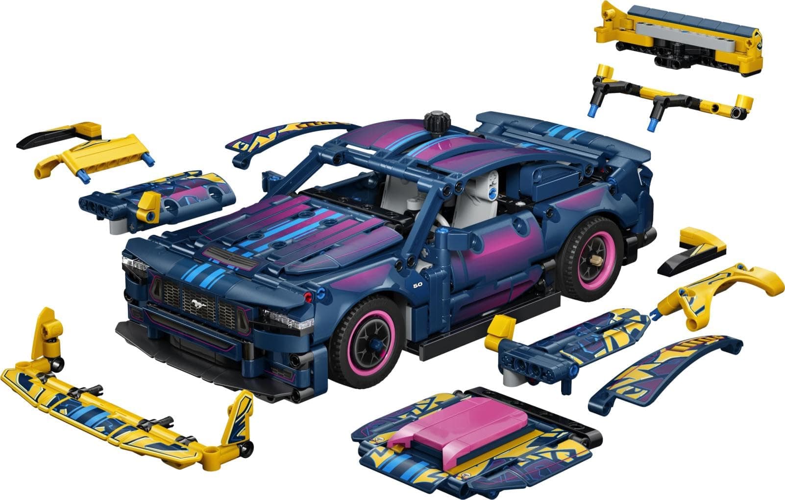 LEGO Technic Customizable Ford Mustang GT Car Toy for Children from 10 Years - Vehicle Set with Steering and 8-Cylinder Engine - Kids Room Decoration - Gift for Boys and Girls 42236 thumbnail 2