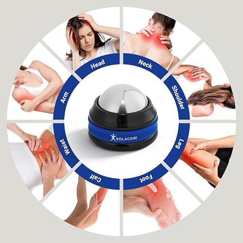 Solacium CryoSphere Mini - Stainless Steel Cold Massage Roller Ball - Handheld Massage Tool for Sore Muscles, Shoulders, Arms, Neck, Back, and Feet thumbnail 7