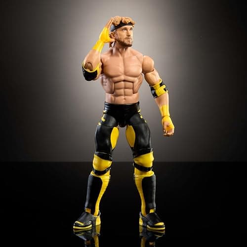 Mattel WWE Top Picks Elite Action Figure & Accessories Set, Logan Paul 6-inch Collectible with Swappable Hands, Ring Gear & 25 Articulation Points thumbnail 5