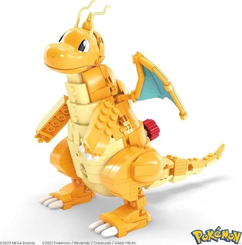 MEGA Pokémon Building Toys Set Dragonite with 387 Pieces, Articulated and Poseable with Motion, 7 Inches Tall, for Kids thumbnail 5