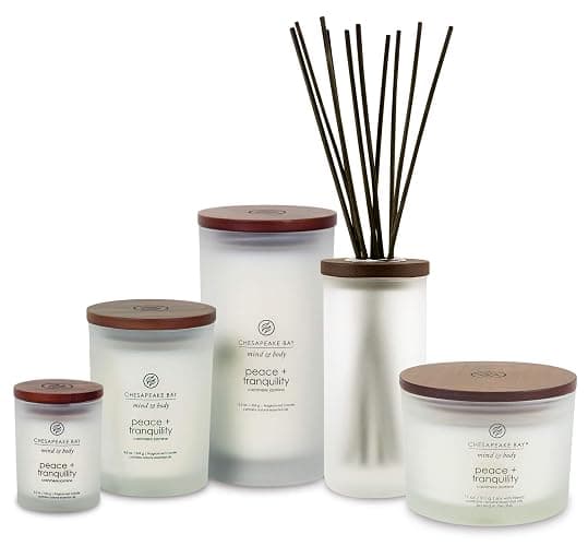 Chesapeake Bay Candle Scented Candle Peace + Tranquility (cashmere jasmine) 3-Wick Coffee Table Jar thumbnail 3