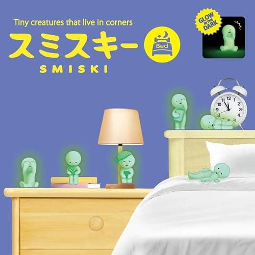 Dreams Smiski Glow in the Dark Figure, Bed Series - (1) Assorted Sealed Blind Box Original Glow in The Dark Mini Figures - No Choice Available | Sealed blind box; one random Smiski Bed figure. thumbnail 2