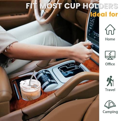 HIGIINC Iced Coffee Cups With Lids and Straws 2 Pcs, 16 OZ Unbreakable Cup Drinking Set,Clear Plastic Cups Reusable Iced Coffee Tumbler with Lid and Straw, To Go Coffee Cups Dishwasher Safe thumbnail 9