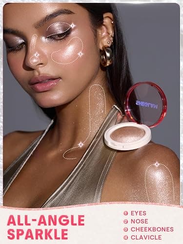 SHEGLAM Glowchi Bouncy Highlighter Mochi-like Formula Highlighter Long-lasting Shimmer Makeup-Powdered Sugar thumbnail 2