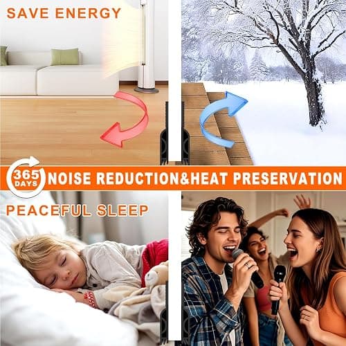 Ormein Door Draft Stopper, Adjustable Weather Stripping Seal for Cold Insulation, Bottom/Under Sweep for Exterior & Interior Doors, Seal Blocker Noise, Black, 39 inches thumbnail 6