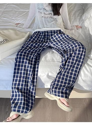 Baggy Goth Plaid Pants Acubi Emo Gingham Sweatpants Grunge Alternative Clothes Vintage Kpop Indie Pajamas Buttoms thumbnail 3