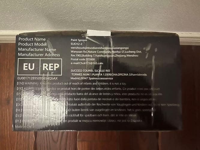 ELIOFANEIA Pistolet à Peinture 2 x 4000mAh Batteries Au Lithium et Chargeur 21V, Pulvérisateur Électrique 1200ML HVLP, 5 Buses, 3 Modes de Pulvérisation pour Maison,Armoires,Murs,Meubles thumbnail 8