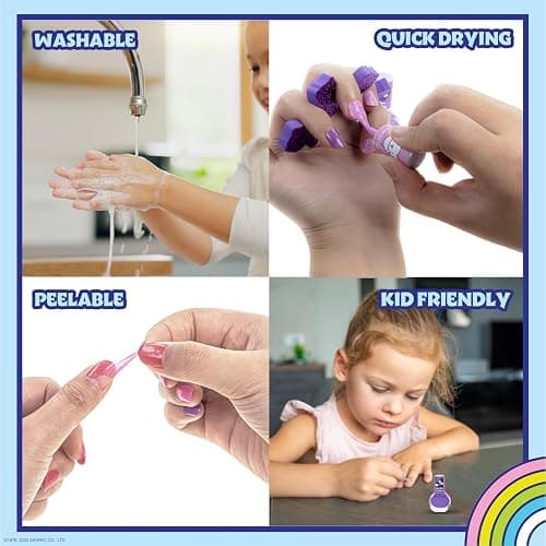 Hello Kitty & Friends - Townley Girl Train Case Makeup Set for Kids, Includes Lip Gloss, Eye Shimmer, Nail Polish, Brushes, and More! Perfect for Parties, Sleepovers, and Makeovers. Non-Toxic, Ages 3+ thumbnail 5