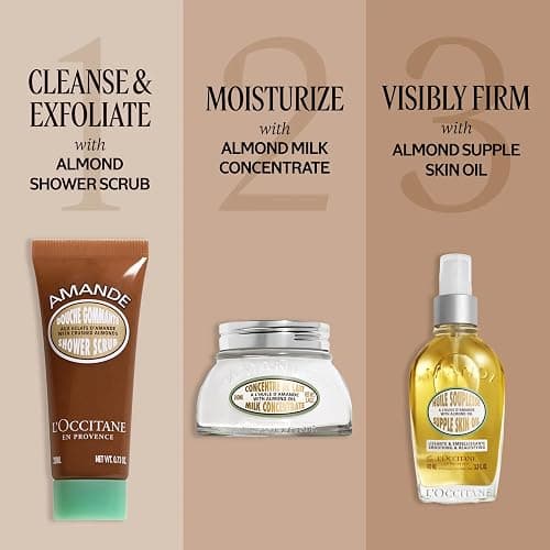 L’Occitane Almond Shower Scrub, 2-In-1 Exfoliating Body Wash with Nourishing Oil Removes Dead Skin Cells & Cleanses for Smooth, Soft & Radiant Skin thumbnail 8