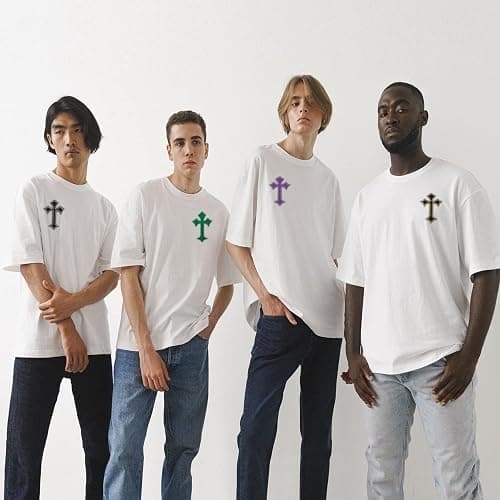 Nicime 22pcs Cross Patches, Iron on/Sew on Cross Applique Patch, DIY Iron Patches for Jeans Hats Shirts Jackets Backpacks thumbnail 2