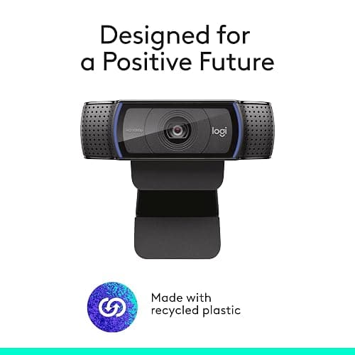 Logitech C920x HD Pro PC Webcam, Full HD 1080p/30fps Video, Clear Audio, HD Light Correction, Works with Microsoft Teams, Google Meet, Zoom, Nintendo Switch 2’s new GameChat mode, Mac/Tablet- Black thumbnail 7