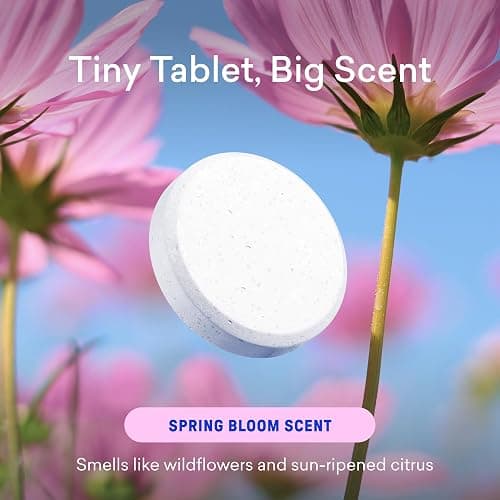 BLUELAND Laundry Detergent Tablets, 120 Count, Spring Bloom Scent, Plastic-Free Eco-Friendly Pods, Sheets, Liquid Alternative - Safe for Sensitive Skin, Gentle thumbnail 6