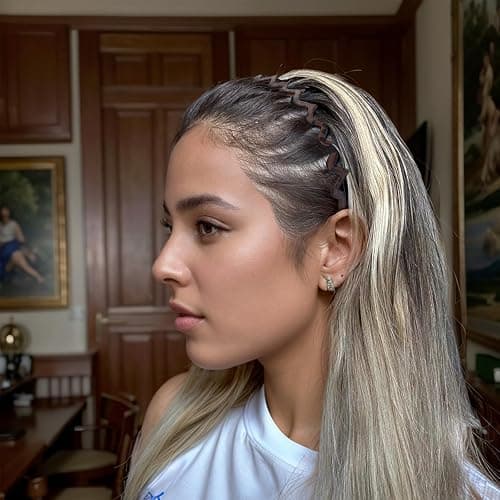 Dresyu Zig Zag Headbands for Women Men, Non-slip Plastic Wavy Headband with Teeth Comb Hairbands Classic 90s Hair Accessories 2pcs thumbnail 3