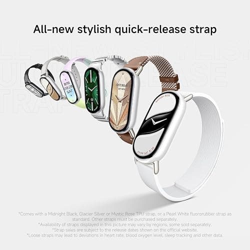 Xiaomi Smart Band 10, Montre Connectée, Boîtier alu, Suivi d'Activité, Écran AMOLED 1.72'', Autonomie 21 Jours, Charge Rapide, Suivi santé & Sommeil,150+ Sports, iOS & Android, 5 ATM, Boussole thumbnail 8