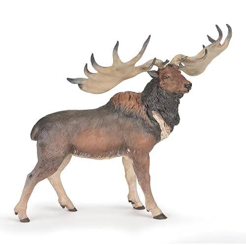 Papo - Megaloceros - Figurine - 3 years old - Dinosaurs Collection - Hand painted - 15x8x12 cm - Faithful and educational reproduction - Gift idea for kids - megaloceros model - prehistoric deer - Image 1