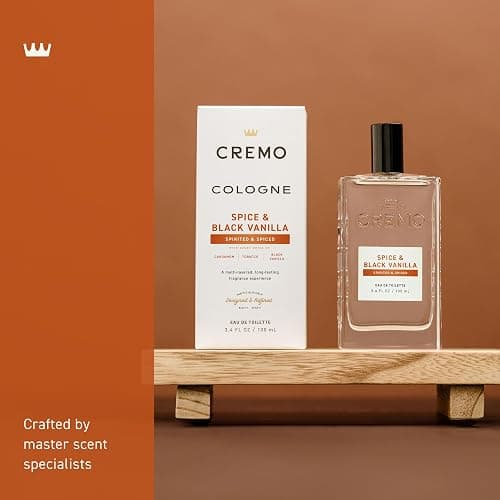Cremo Cologne For Men - Spice & Black Vanilla Mens Cologne Spray, An Explosion of Vibrant Spices, Dark Woods and Black Vanilla, Multi-Layered Signature Men's Fragrances, 3.4 Fl Oz thumbnail 3
