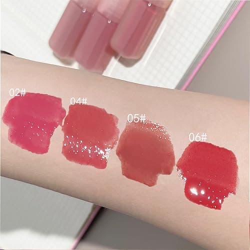 4PCS Hydrating Lip Gloss Set,Highly-Pigmented Korean Lip Glaze,Plumping Lipgloss, Moisturizing Mirror Liquid Lipstick, Non-Stick Cup,Glossy Finish,Long-lasting Natural Makeup thumbnail 3