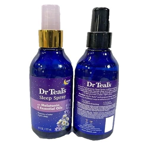 Dr. Teal's Sleep Spray with Melatonin & Essential Oils Gift Set (2 Pack, 6 fl oz ea.) - Nighttime Therapy Formula with Chamomile & Lavender - Ease Sore Muscles While Promoting a Better Nights Sleep thumbnail 2