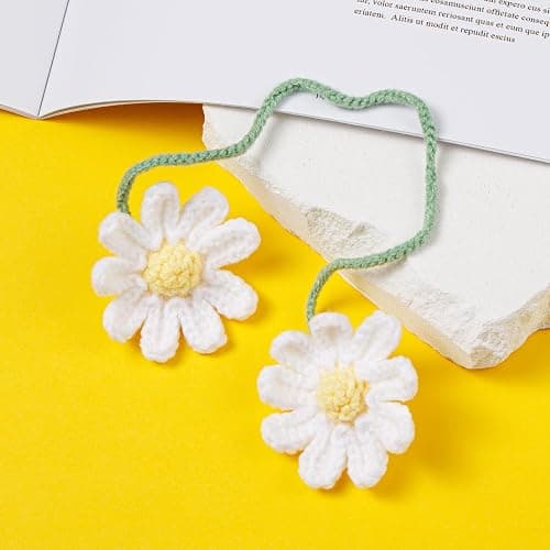 crochet flower for car thumbnail 4